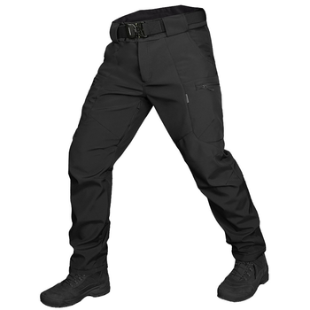 Тактичні зимові штани Camotec SoftShell Vent Чорні XL