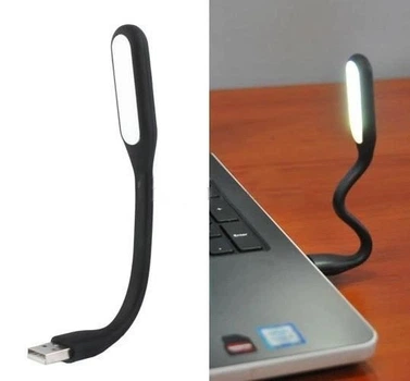 Портативний, гнучкий USB ліхтарик UKC підсвічування кількість світлодіодів - 6 шт чорний