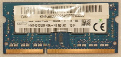 Модуль памяти SODIMM SK HYNIX 4GB 1RX8 PC3L-12800S-11-13-B4 ) Б/У