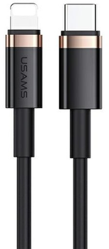Kabel Usams U63 USB Typ-C na Lightning 2m 20 W PD Fast Charge Czarny (6958444935669)