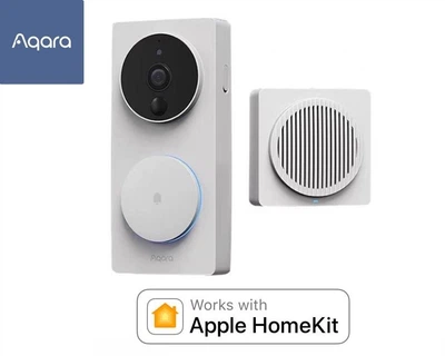 Розумний відеодзвінок Aqara Smart Video Doorbell G4 ZNKSML01LM (Колір: Білий / White) (Apple HomeKit)