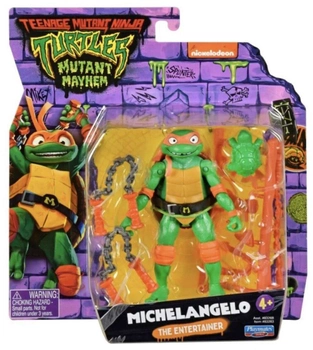 Figurka TMNT Mutant Mayhem Wojownicze Żołwie Ninja Michelangelo (43377832836)