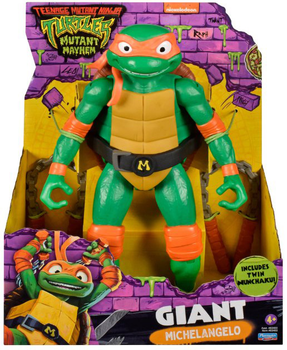 Figurka TMNT Mutant Mayhem Wojownicze Żołwie Ninja Michelangelo Gigant 30 cm (43377834038)