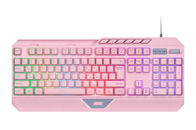 Клавиатура 2E Gaming KG315 RGB USB Pink Ukr