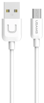 Kabel Usams U-Turn micro-USB 1m 2A Biały (6958444936284)
