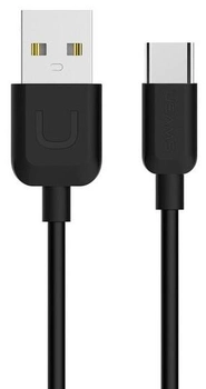 Кабель Usams U-Turn USB Typ-C 1м 2A Чорний (6958444936314)