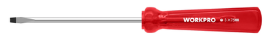 Отвертка шлицевая WORKPRO SL3x75мм W021353