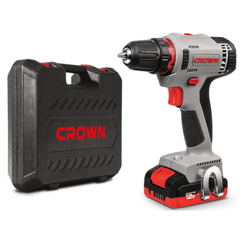 Аккумуляторная дрель шуруповерт CROWN CT21081H-2 BMC