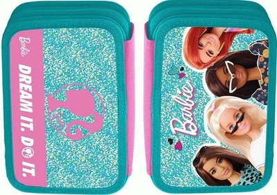 Пенал подвійний HP-01 Barbie 20x13x4.5 см Бірюзовий Yes