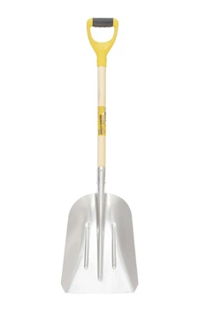 Лопата совковая MASTERTOOL 280x380 мм, алюминий, деревянная ручка