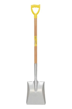 Лопата совковая MASTERTOOL 225х275х1200 мм молотковая покраска с деревянной ручкой и держаком 14-6269