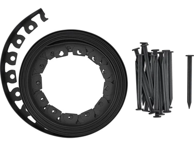 Смуга бар'єрна зі шпильками HDPE FLO для рослин чорна, b= 40 мм, l= 10 м, 20 шпильок l= 180 мм (88710)