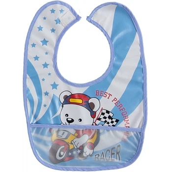 Нагрудник с карманом Babytone Racer Голубой