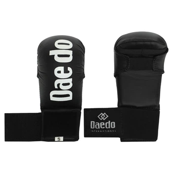 Перчатки для карате накладки для карате Daedo Heroe KM600 размер S Black