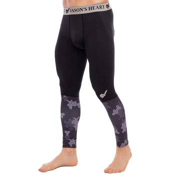 Штаны мужские компрессионные тайтсы мужские Jason Heroe 3035 размер XL (175-180см) Black-Grey