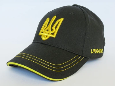 Кепка UkrLike Украина Тризуб Черная (4816)