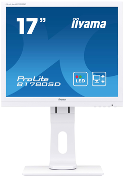 Монитор ЖК 17" Iiyama B1780SD-W1 1280х1024/VGA/DVI 75Гц Белый