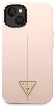 Etui plecki Guess Silicone Triangle do Apple iPhone 14 Pink (3666339065928)