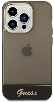 Панель Guess Translucent для Apple iPhone 14 Pro Max Чорний (3666339088255)