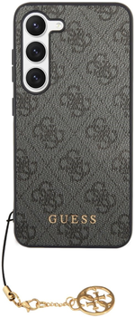 Etui plecki Guess 4G Charms Collection do Samsung Galaxy S23 Grey (3666339114992)