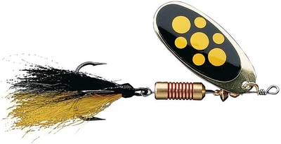 Блесна DAM Effzett Standard Dressed Spinner с бородкой 12 г Blacky (5122105)