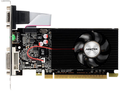 Видеокарта Arktek PCI-Ex GeForce GT 710 Low Profile 2GB DDR3 (64bit) (954/1600) (VGA, DVI, HDMI) (AKN710D3S2GL1)