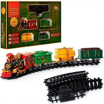 Детская железная дорога LIMO TOY 0621/40352 парогенератор, звуковые и световые эффекты