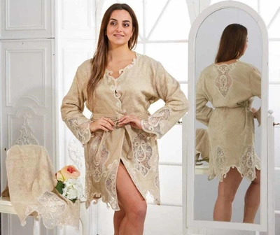 Халат женский Arya. Venice коричневый-S/M