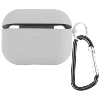 Футляр Silicone до навушників (карабін в комплекті) Airpods Pro Stone