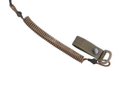 Тренчик-карабін шнур страхувальний кручений паракорд койот 973 MS