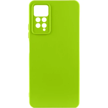 Чохол TPU GETMAN Liquid Silk Full Camera для Xiaomi Redmi Note 11 Pro 4G/5G / 12 Pro 4G Салатовий / Neon Green