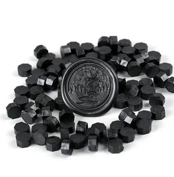 Сургуч для скрапбукінгу Black Matte, сургуч для рукоділля, віск для сургучного друку Чорний Перламутровий Panalisa (71899626)