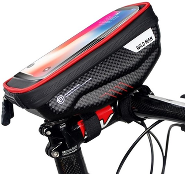 Велосипедний тримач WILDMAN S E1R рамний паньер Black/Red (5903657576797)