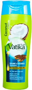 Шампунь Dabur Vatika Объемные и густые волосы с кокосом, касторовым маслом и хной 200 мл (5022496004114/6291069701265)