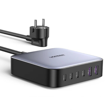 Настільний зарядний пристрій UGREEN CD271 GAN 200W подовжувач PPS 4 x USB Type C 2 x USB-A для MacBook Pro Grey (40914)
