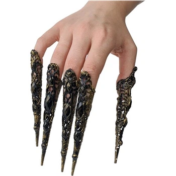 Кігті в камінні, в наборі 5 шт SETA Decor 23-571BLK-GL