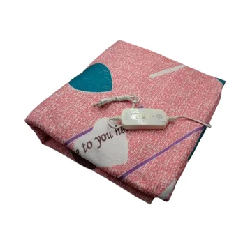 Електропростирадло Electric Blanket 7421 150х170см рожевий із сердечками