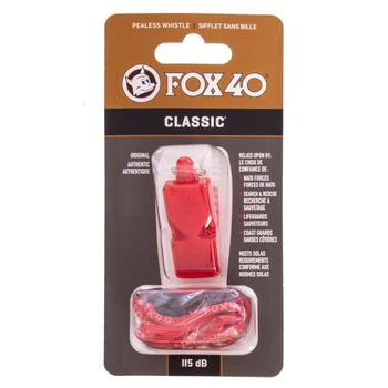 Свисток судейский пластиковый CLASSIC FOX40-CLASSIC Красный