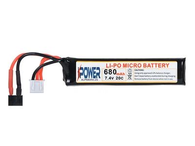 AEP Аккумулятор Li-Po 680mAh 7,4V 20C Micro CM030, CM121, CM122 - Deans [IPower]&nbsp;(для страйкбола)