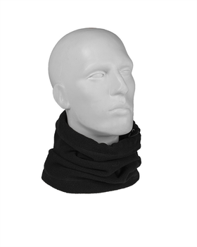 Шарф-маска Баф военнополевой Mil-Tec Утепленный флисовый One-size Черный