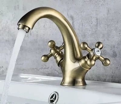 Смеситель для умывальника Lamber 16600 Бронза