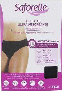 Majtki menstruacyjne Saforelle Ultra Absorbent Short Rozmiar L Czarny (3700399100400)