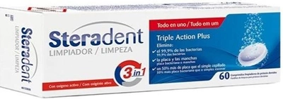 Таблетки для чищення зубних протезів Steradent Active Plus 60 шт (8470002694804)