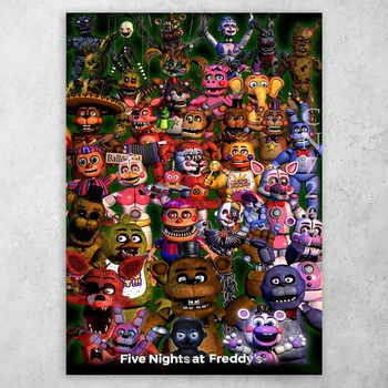 Плакат постер CupKit "Five Nights at Freddy's / Пять ночей с Фредди" №4 А4 21х29,7 см
