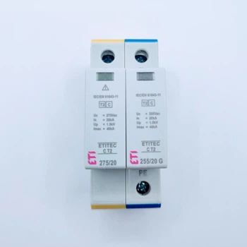 ОПН ограничитель перенапряжения ETI ETITEC C T2 275/20 (1+1) 2p защита инвертора по АС переменный ток