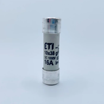 Плавкий предохранитель ETI 16A gPV CH10x38 DC 1000V (30kA) постоянный ток (002625081)