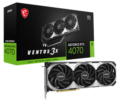 Відеокарта MSI Nvidia Geforce RTX 4070 VENTUS 3X E 12G OC