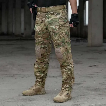 Штани тактичні IDOGEAR G3 Combat Pants з наколінниками Розмір XL Мультикам