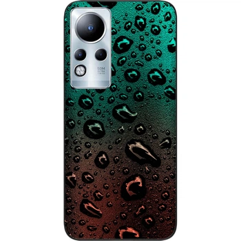 Силиконовый чехол SMTT для Infinix Note 11 с картинкой Капли воды