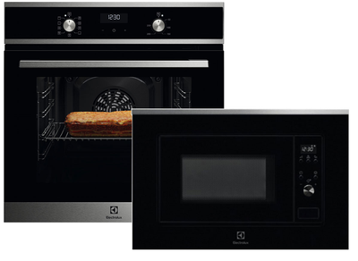 Духова шафа електрична ELECTROLUX EOF5H40BX + Вбудована мікрохвильова піч ELECTROLUX LMS2203EMX (комплект)